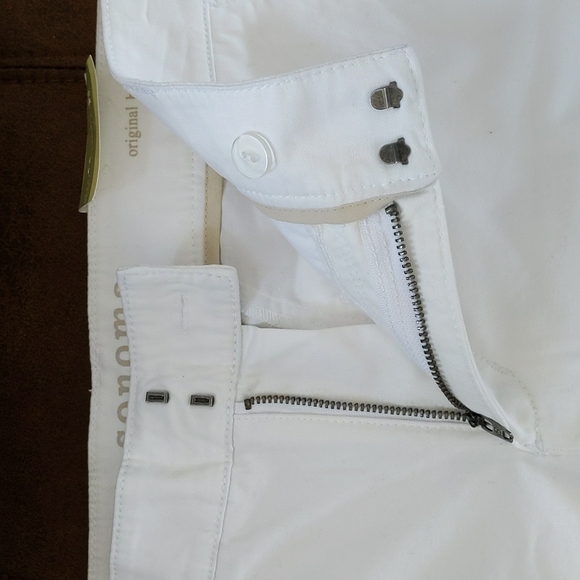 NEW Sonoma Mid-Rise Original Fit Slimming Mid-Rise Bermuda Shorts 4 White - Picture 10 of 14